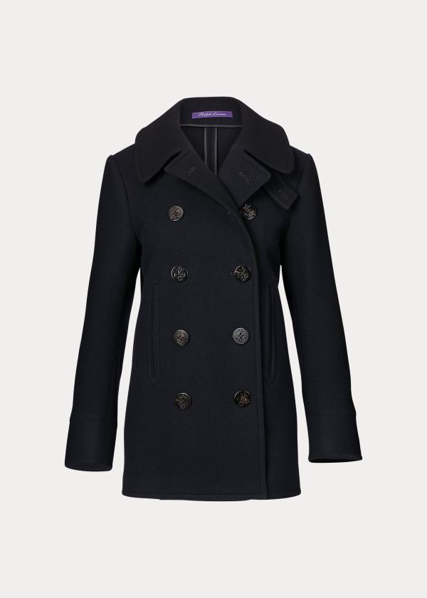 Women's Ralph Lauren Straight Fit Peacoat | 972456BGK